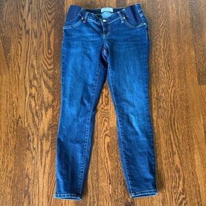 GAP Dark Blue Women's Maternity Skinny Jeans Side Panel 27/4R